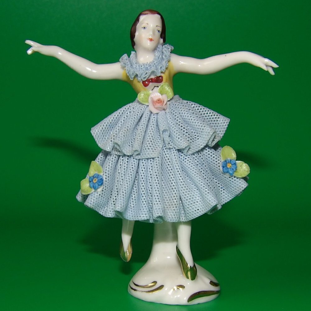 Antique Dresden Ballerina